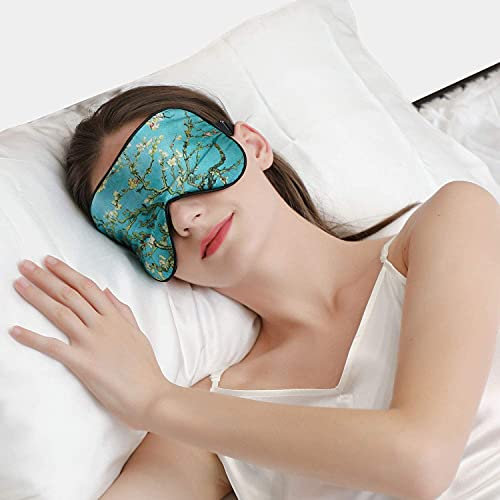 ZIMASILK Regolabile Gelso Seta Maschera Per Gli Occhi Fascia 100% Puro Gelso Maschera Per Gli Occhi Per Sonno Con Borsa (pattern5)