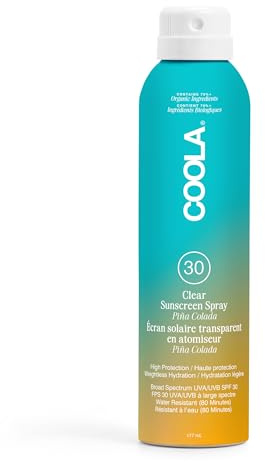 COOLA Classic Body Sunscreen Spray SPF 30, Piña Colada, 177ml