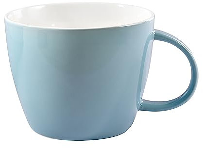 fMSDD Taza de porcelana gigante de 30 onzas para sopa, café, té, helado, fruta, cereales, leche, moca, cacao y bebidas calientes, apta para lavavajillas y microondas