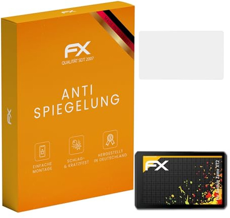 atFoliX Displayfolie kompatibel mit Garmin Zumo XT2 Schutzfolie, entspiegelnde und stoßdämpfende FX Folie (3X)