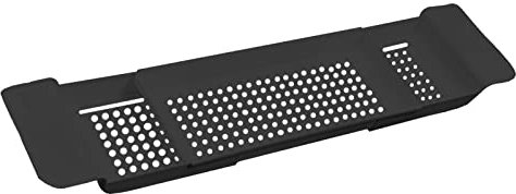 Moxeupon Bandeja Caddy para Bañera Puente para Bañera, Estante De Baño Extensible, Bañera, Escurridor De Platos, Retráctil, Estante para Cocina Y Baño