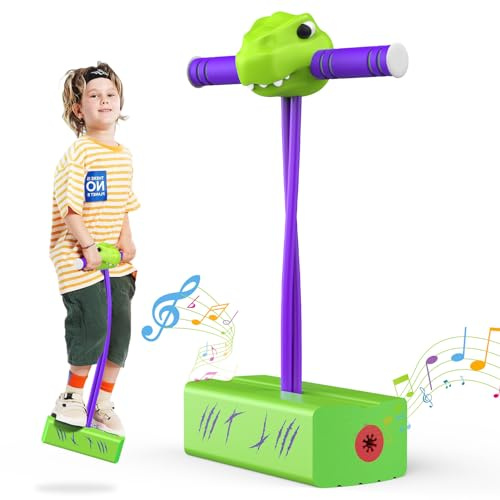 Toyzey Pogo Stick - Giocattoli per Bambini 3-9 Anni, Regali di Compleanno per Ragazzi e Bambine