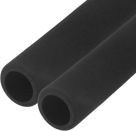 M METERXITY 2 Pcs Tube en Mousse Isolante pour Tuyaux, 24mm ID 34mm 1-1/4 OD 496mm Longueur, Tube en Mousse Souple et Flexible pour Support de Poignée/Support de Guitare [Noir]