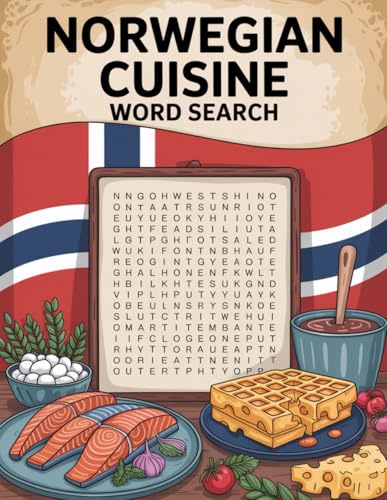 World Flavors: Norwegian Cuisine Word Search — Dishes, Ingredients & Traditions: Large Print