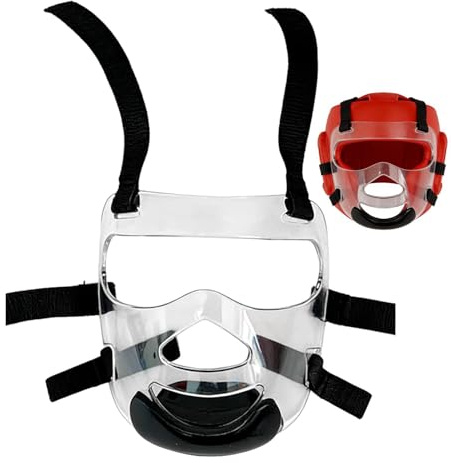 Boxing Headgear Clear Fighting Face Guard