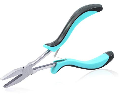 SPEEDWOX Mini-Flachzange, lange Reichweite, flache Spitzzange für Schmuckherstellung, 15,2 cm, glatte Backen, Präzisions-Perlenwerkzeug