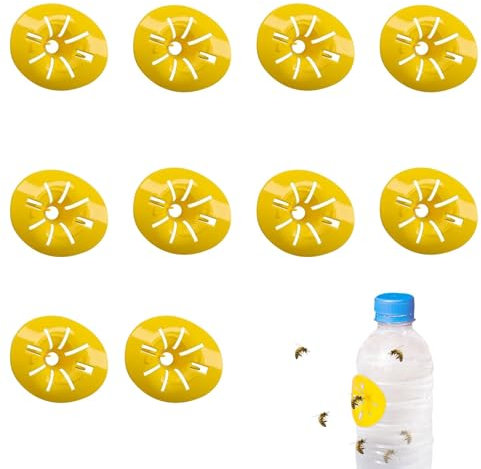 Ceeyoll 10 Stück Wespenfalle,Bienenfalle Blumendesign, Wespenfalle Insektenfalle, Wespenfalle DraußEn Aus Kunststoff, Hornissenfalle BlüTenföRmiger, Für Garten, Haus, AußEn, Innen