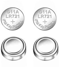 Knopfzelle 1,5 V AG11 LR721, 4 Stück, ideal für Uhren, Spielzeug und kleine elektronische Geräte.