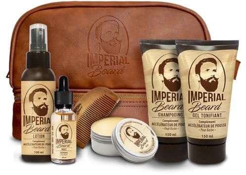 IMPERIAL BEARD - Kit Barbe Homme Accélérateur de Pousse - Cadeau Homme Original - Fabrication Française