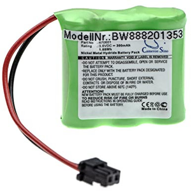 vhbw Batería Compatible con Dentsply Maillefer Propex Locator tecnología médica (300 mAh, 3,6 V, NiMH)