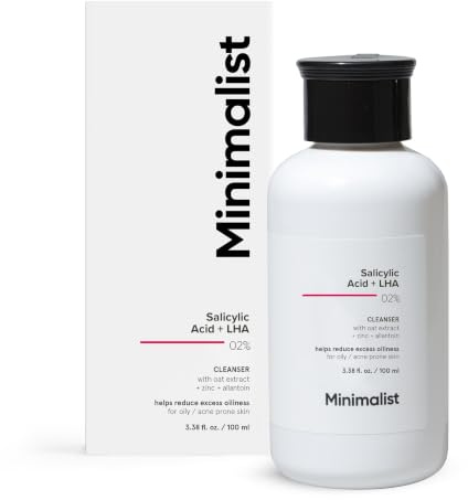 Minimalist 2% Salicylic Acid Face Wash for Oily Skin | Sulphate free, Anti Acne Face Cleanser With LHA & Zinc For Acne or Pimples | Men & Women, 100 ml (Pack of 1)