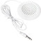 Lautsprecher für Kissen, Stereo Lautsprecher 3,5 mm, HiFi Minilautsprecher, DIY Tragbarer Kissenlautsprecher für MP3, MP4, CD-Player, Handy, Kompatibel mit Audiogeräten (Weiß)
