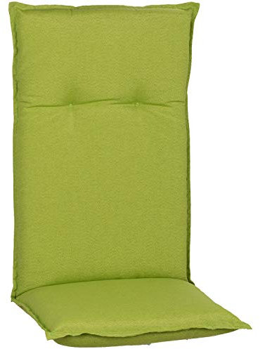 NYVI Hochlehner Auflagen Piemont 8er Set - 118x46x8 cm Apfelgrün - Extra Starker 8cm Sitzpolster - Gartenmöbel Auflagen mit Halteband & Bindebändern