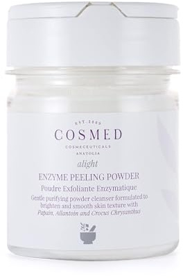 Cosmed Enzyme Peeling Powder – Enzympeeling Pulver zur Reinigung & Aufhellung mit Papain & Allantoin – Sanftes Peeling für empfindliche Haut – Dermatologisch getestet – 75g