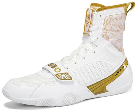 ZHENSI Chaussures De Boxe pour Hommes Femmes Baskets Montantes Légères Et À La Mode Idéales pour La Salle De Sport