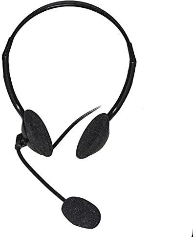 LINK LKHS03 CUFFIA CON MICROFONO ORIENTABILE, CONNETTORE 1 X 3,5 MM E CONTROLLO VOLUME