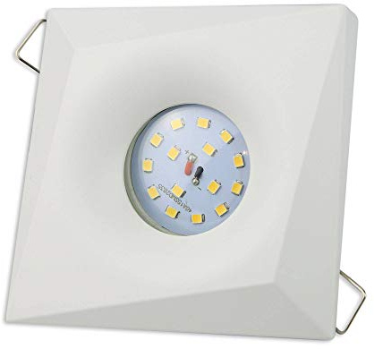 10x Foco empotrable LED Blanco - angular 5 vatios blanco frío 230V super plano - luz empotrada en 3D - óptica - agujero de 70mm techos de spot - luz de techo de spot