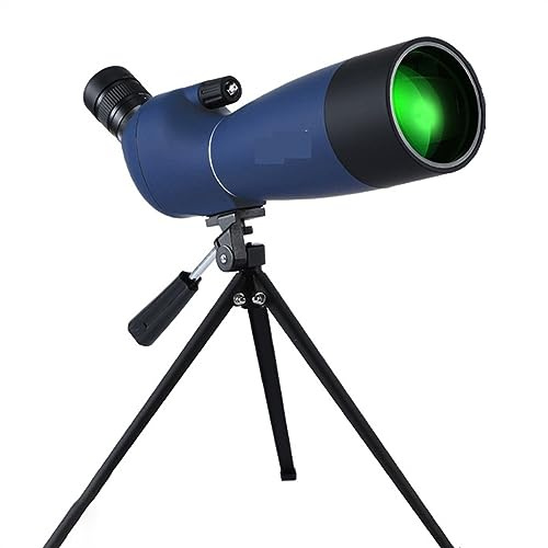 25-75x70 zoom HD monokulärt kikarsikte FMC vattentätt teleskop med stativ for fågelskådning Campingoptik kikarsikte(Blue With tripod)