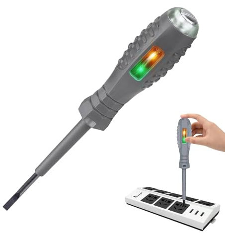 Destornillador comprobador de tensión, alta torque fuerte, detector de electricidad, comprobador de voltaje sin contacto, destornillador, accesorio eléctrico
