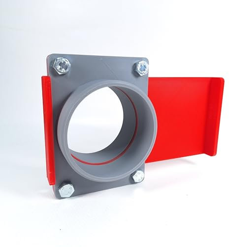 GENERISCH BlastGate DN90 Gate Valve Extraction System 90 mm Diameter with Manual Locking Valve for Extraction Workshop Made of Robust PLA