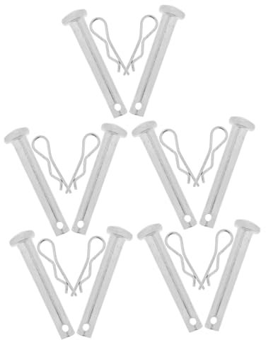 TOPPERFUN 10 Ensembles Goupilles De Retenue à Ressort Goupilles De Fixation Échafaudage Et De Porte Argent Lot