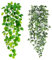 BTSD-home 2 Pack Artificial Hanging Plants with Pots Fake Plants for Indoor Outdoor Home Wall Shelf Patio Office Decor