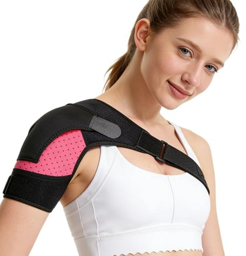 Azoisuwr Shoulder Brace for Women, Adjustable Shoulder Support for Women, for Rotator Cuff Injuries, Arthritis, Sprains, Dislocations, Pt - Targeted Inflammatory Pain Relief