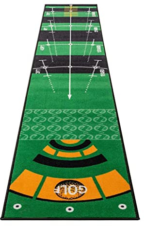 Tapis de golf vert pour entraînement professionnel avec base antidérapante pour intérieur ou extérieur, bureau, maison, jardin, cour