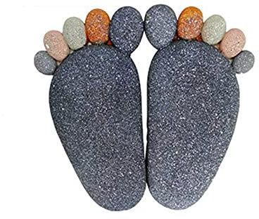 SCDXJ Piedras para El Jardín,Piedra de Paso del Patio de La Decoración del Jardín,Pie de Dibujos Animados Al Aire Libre Baldosa Villa Césped Pie,A