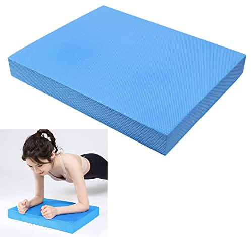 Drfeify Fitness Yoga Balance Mat, 40 X 33 X 5 Cm, 2 Colori, TPE Balance Training Pad in Schiuma Supporto Piatto Cuscino Morbido Esercizio di Rimbalzo Alto Tappetino per Yoga Fitness (Blu Azzurro)