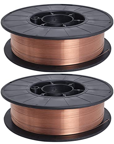 2 Rolls ER70S-6 Solid Mig Welding Wire 0.035 Inch (0.9MM) Mild Steel Welding Wire 10Lb Spool