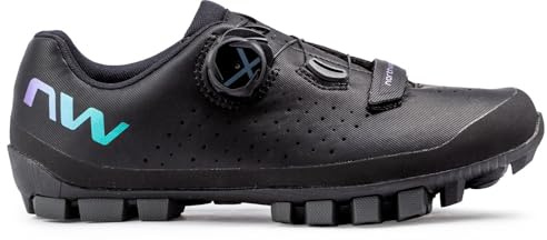 Northwave Hammer Plus Femme - Chaussures vélo VTT Semelle Jaws Evo adhérence Respirantes Fermeture SLW3 Velcro Confort Maintien précis