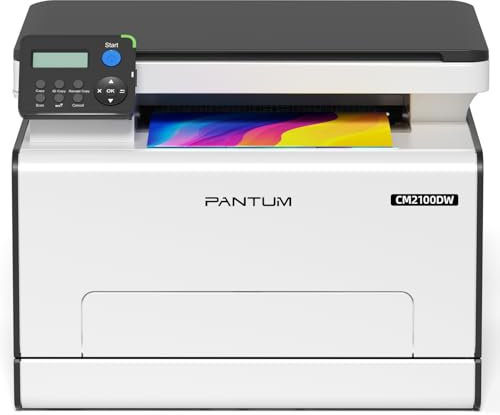 PANTUM CM2100DW Farblaserdrucker Multifunktionsgerät mit Drucker Scanner Kopierer 3in1, WLAN, Ethernet, USB,Automatischer Duplexdruck, 20ppm