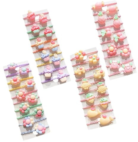 SWYSGS 40 Pezzi Elastici Capelli Bambina, Multicolore Elastici Piccoli per Capelli, Codini per Capelli Bambina, Elastici per Capelli, Elastici Capelli Piccoli per Bambine Ragazze Neonati