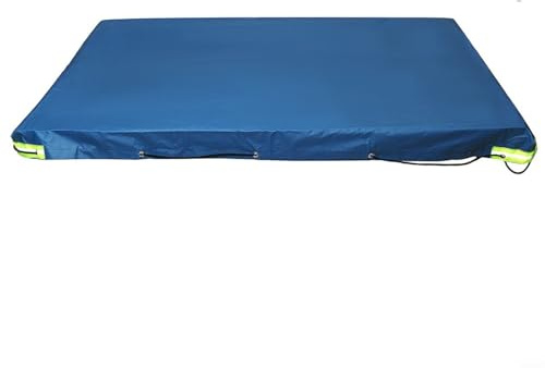EffiFish Lona impermeable, cubierta de PVC Oxford para remolque, resistente a la intemperie, con múltiples opciones de tamaño, 208 x 114 x 13 cm (azul)
