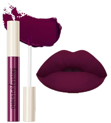 GL-Turelifes Matte Lip Gloss Blanco Verde Negro Morado Lápiz Labial Vampiro Copa Antiadherente, lápiz labial líquido no desvanecible, duradero para cosplay de Halloween (#16 Licht Lila)