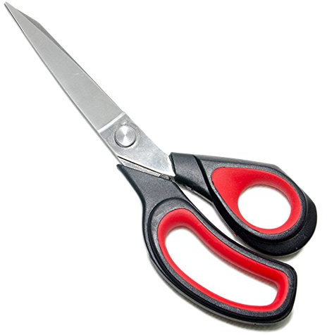 Dressmaking Scissors Heavy Duty Dressmaker Fabric Shears Tailor Scissors for Cutting Fabric, Leather, Raw Materials, Dressmakings, Altering, Sewing & Tailoring 9.5inch Long (red Black)