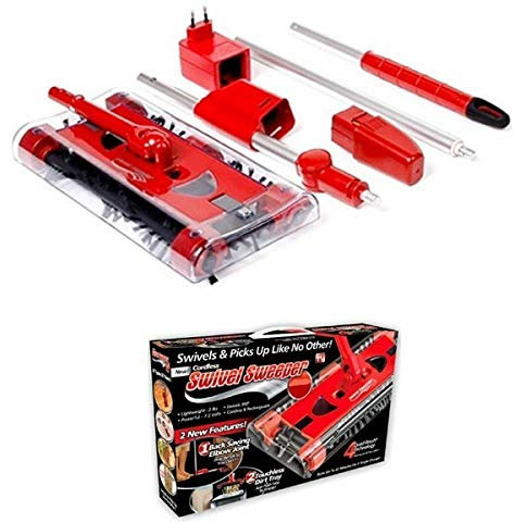 MANiASHOP® SCOPA RUOTANTE ROTANTE ELETTRICA ASPIRAPOLVERE RICARICABILE SWIVEL SWEEPER G6 NUOVA GENERAZIONE