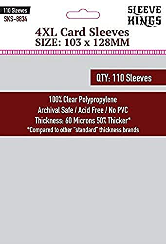 Sleeve Kings Brettspiel 4XL Kartenhüllen 110 Stück 103 x 128 mm Größe