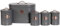 Janoon 5pc Kitchen Storage Container Set, Bread Bin, Tea Sugar Coffee Biscuit Tins, Grey