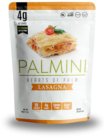 Palmini Low Carb Lasagna | 4g of Carbs | As Seen On Shark Tank | (12 Ounce - Pack of 1)