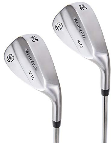 Mile High Life Entry Level Golf Sand Wedge Sets | Beginner’s Golf Gap Wedge Sets | Lob Wedge Golf Clubs for Men & Women (52/58 Degrees)