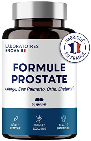 FORMULE PROSTATE | Courge, Saw Palmetto, Ortie, Shatavari | Rétention, Débit, Fréquence | 60 Gélules | Fabriqué en France | Complement alimentaire
