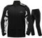 IRON JIA’S Regenanzug Herren Motorrad Regenjacke Wasserdichter Winddicht Atmungsaktiver Reflektierender mit Kapuze mit Reißverschluss Hochwertige Outdoor Regenmantel-Schwarz-L