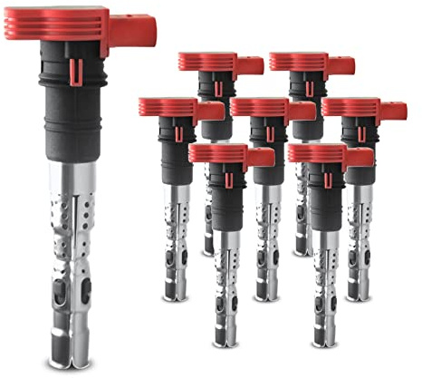 Frankberg 8x Ignition Coil Compatible with A4 8E2 B6 4.2L 2003-2004 A6 4F2 C6 4.2L 2004-2006 T.o.u.a.r.e.g 7LA 7L6 7L7 4.2L 2002-2006 Replace# 077 905 115 E