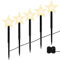 BELLE VOUS (5er Pack Weihnachts Stern Aussen Stableuchten Weihnachten - 36 cm Große Festliche LED Weihnachtsbeleuchtung Außen Stern - Für den Garten & Terrasse - Sterne Batteriebetrieben