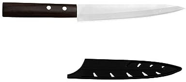 FBITE Chef japonés cuchillo for rebanar filetes 8 ''pulgadas mano izquierda derecha uso Sashimi salmón pescado cuchillo cubierta funda caja de regalo