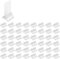 LilaLemon 48Pcs Acrylic Card Stands, Table Sign Holder Stand, Place Cards Holders, Table Menu Holders, Small Clear Plastic Display Stands for Wedding Photos Memos Pictures