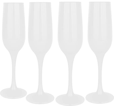 Glasmark Krosno Lot de 4 s à mousseux, champagne, prosecco, s à champagne, s à champagne, s à mousseux, s à, blanc, 4 x 200 ml, 0,2 litre
