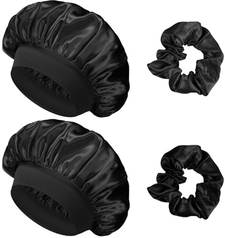 flintronic Capó de Satén de Seda, Suave y Cómodo Gorro de Seda, Ideal para Dormir o para estar en Casa a Diario